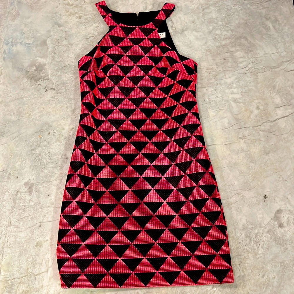 Trina Turk Dress Size 0 black and pink